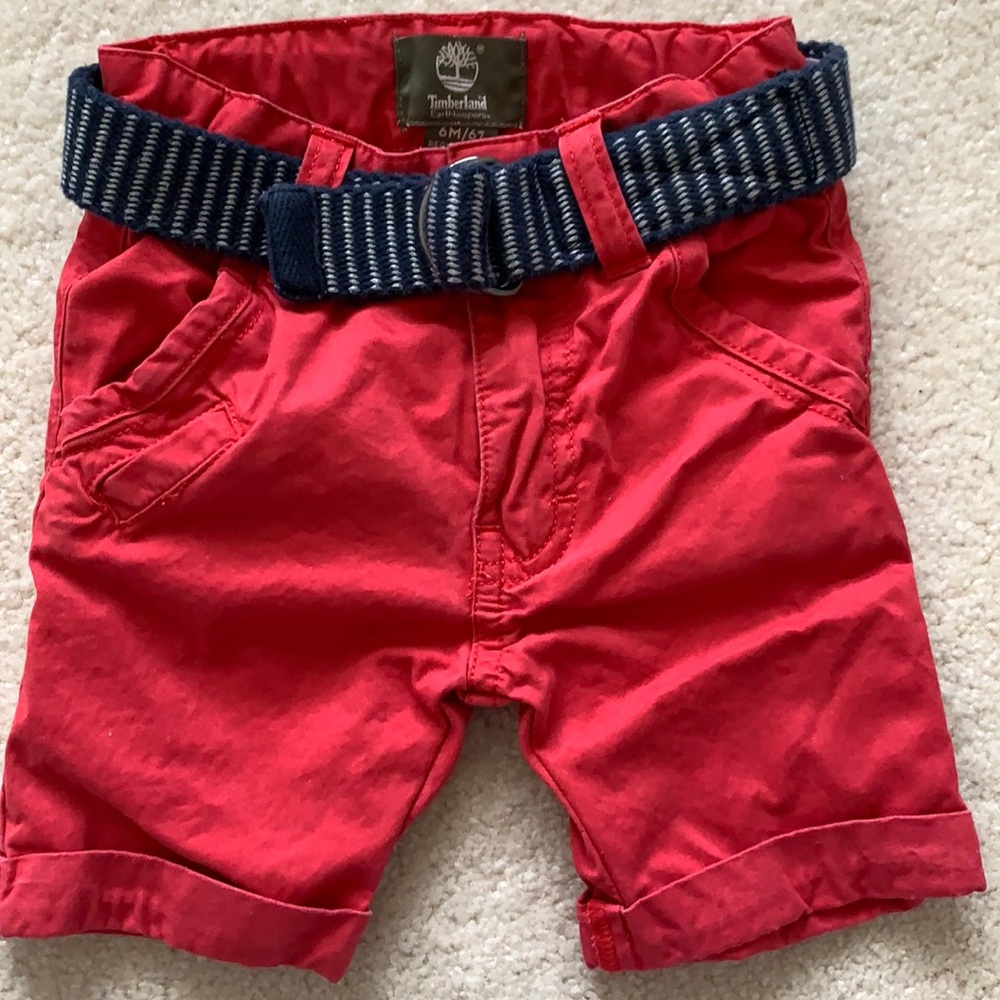 Red Timberland pants